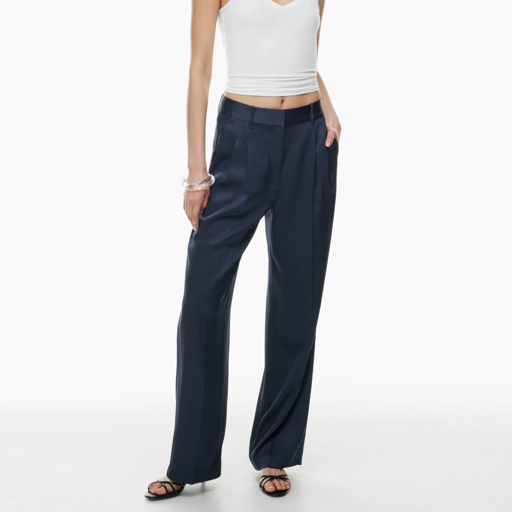 Aritzia The Effortless Pant™  Admiral Satin Size 0